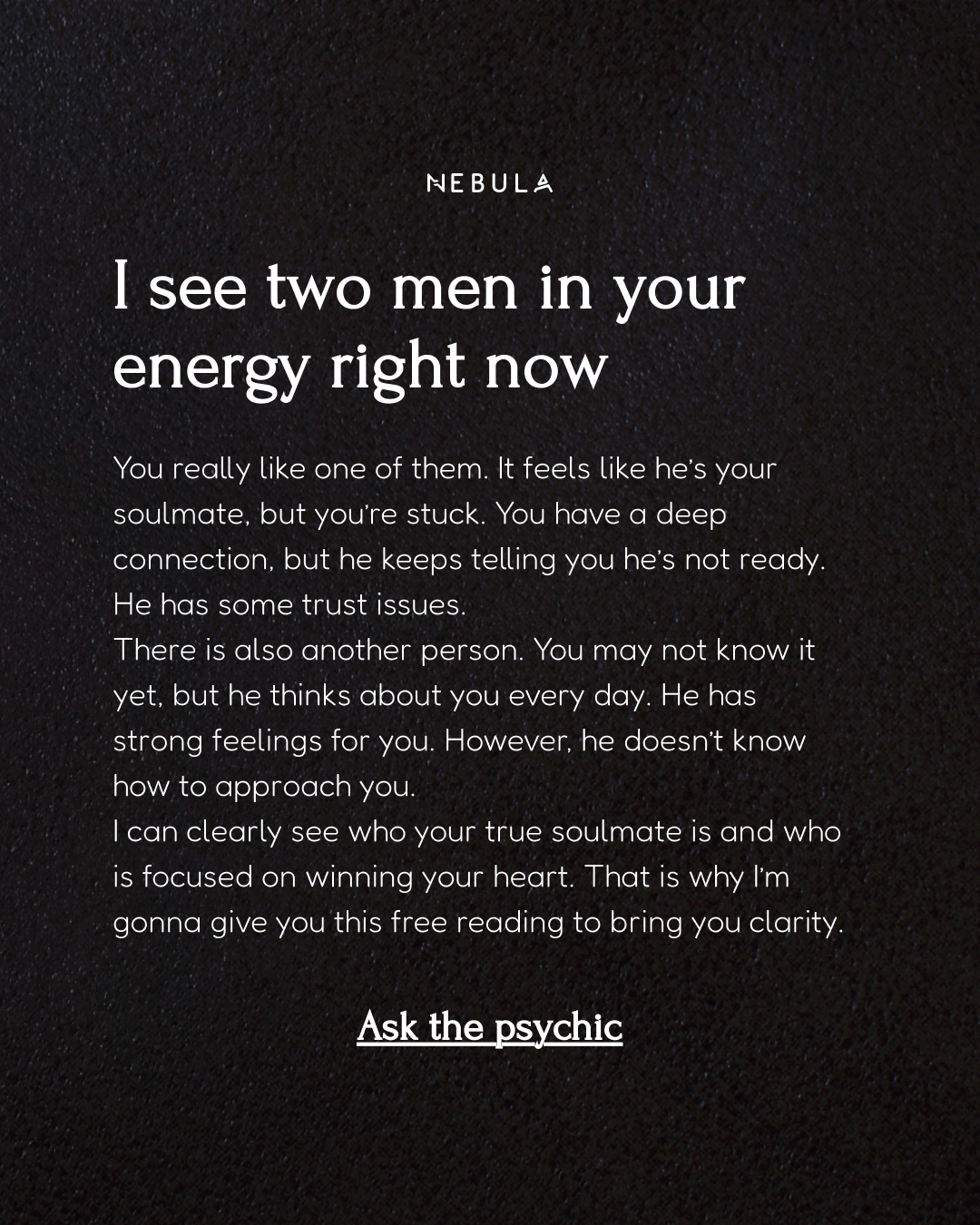 Your Relationship Advisor Facebook ad