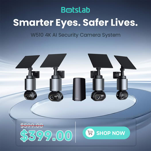 Botslab Facebook ad: 4K AI Security, See Everything, Miss Nothing