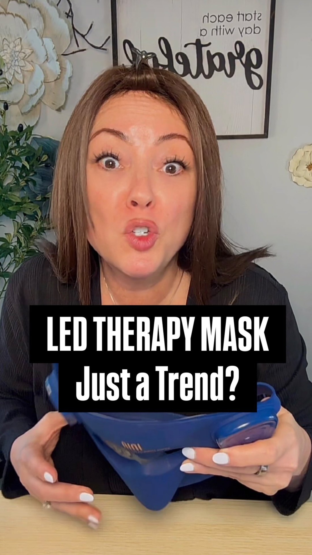 Nicole Domuret Facebook ad: LED THERAPY MASK…Just a Trend?