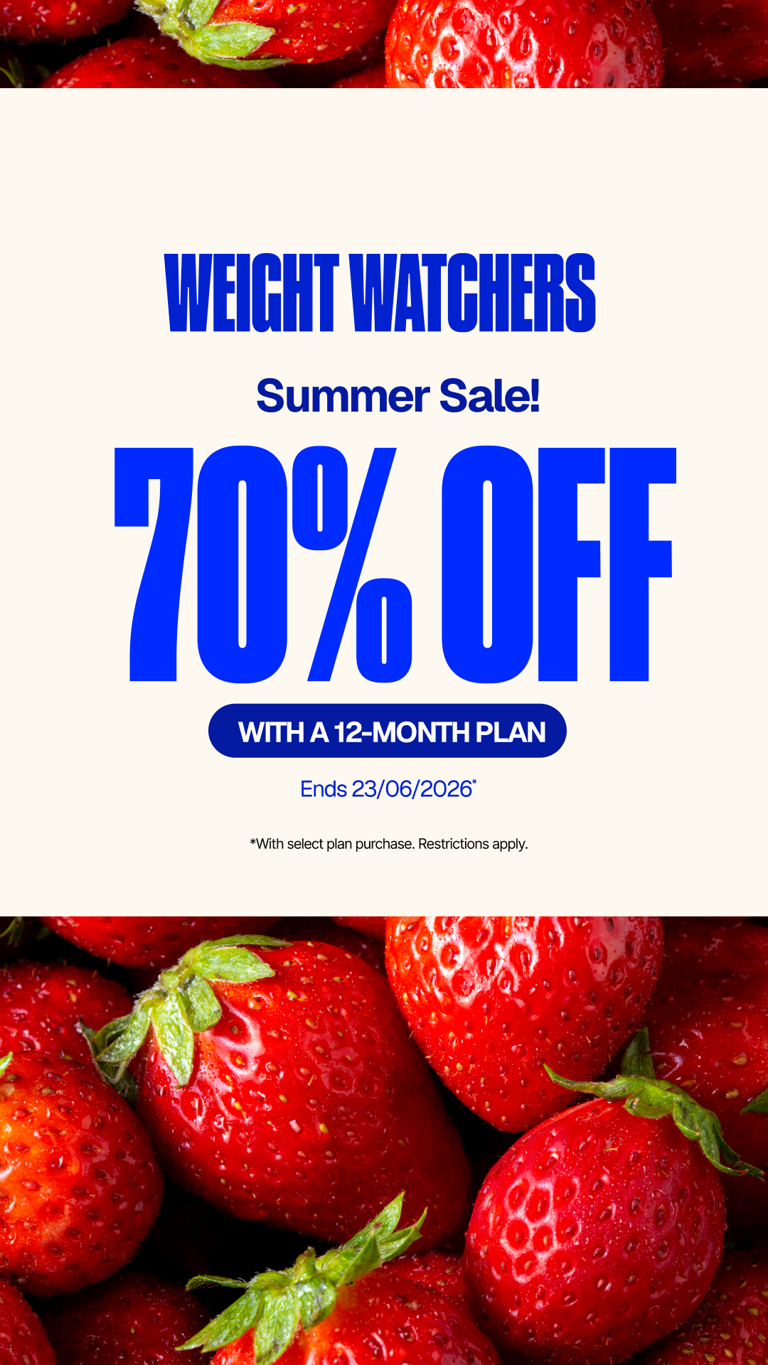 WeightWatchers UK Facebook ad