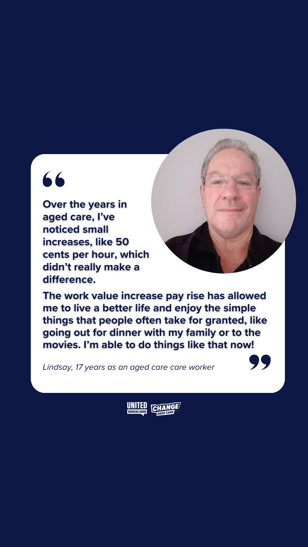 Time for Change - Change Aged Care Facebook ad