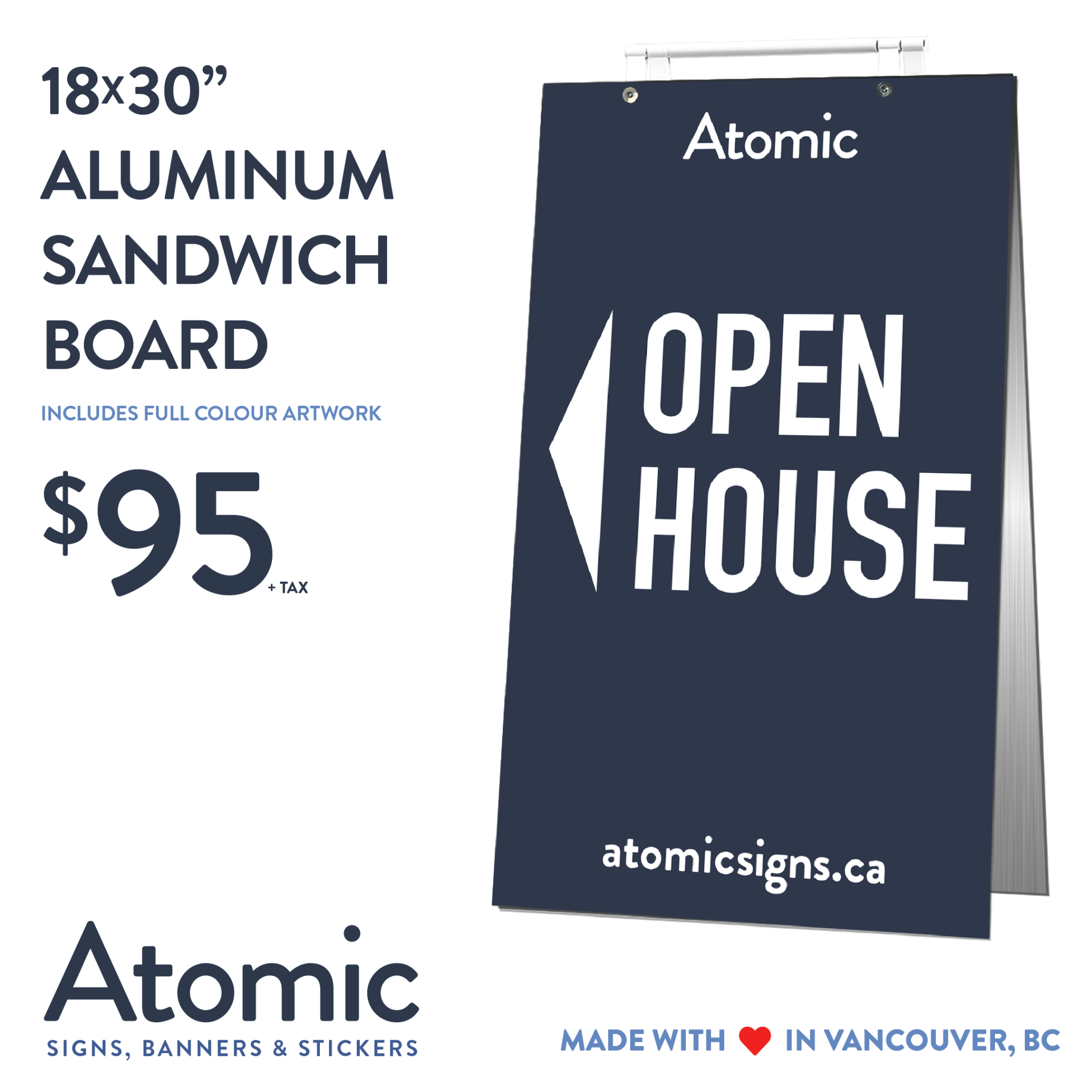 Atomic Signs Facebook ad: Put your brand front and centre with Atomic…