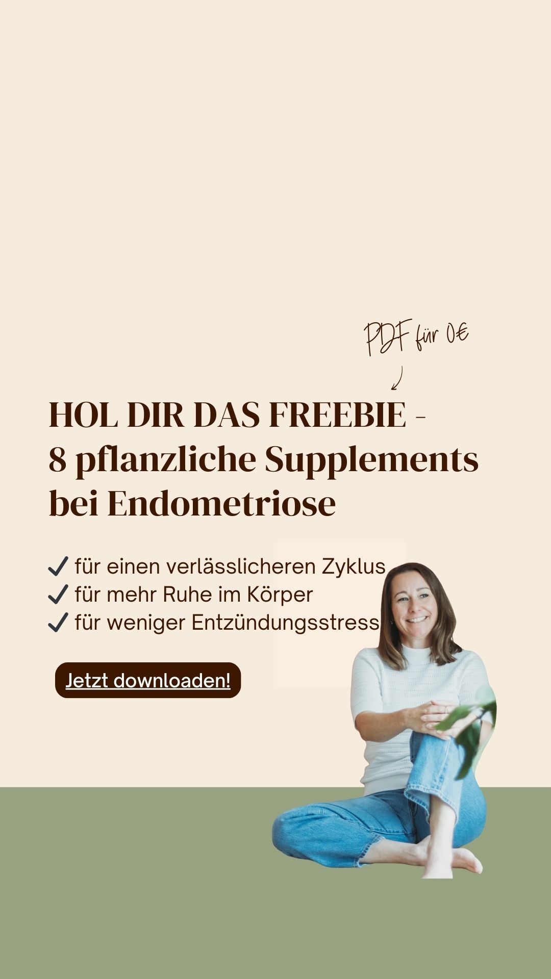 Feminatur Facebook ad: 8 pflanzliche Supplemente bei Endometriose