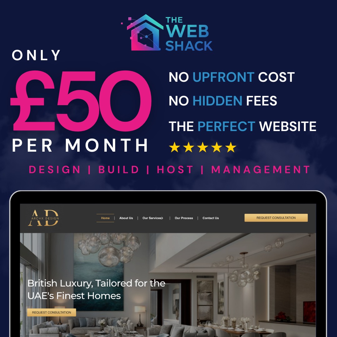 The Web Shack Facebook ad: Trusted by UK Businesses Going Online