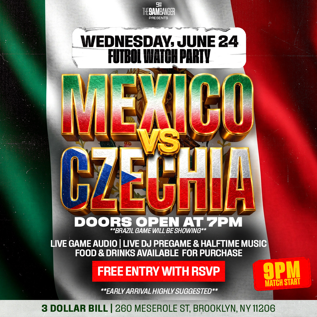 The 9AM Banger Facebook ad: MEXICO vs CZECHIA WATCH PARTY