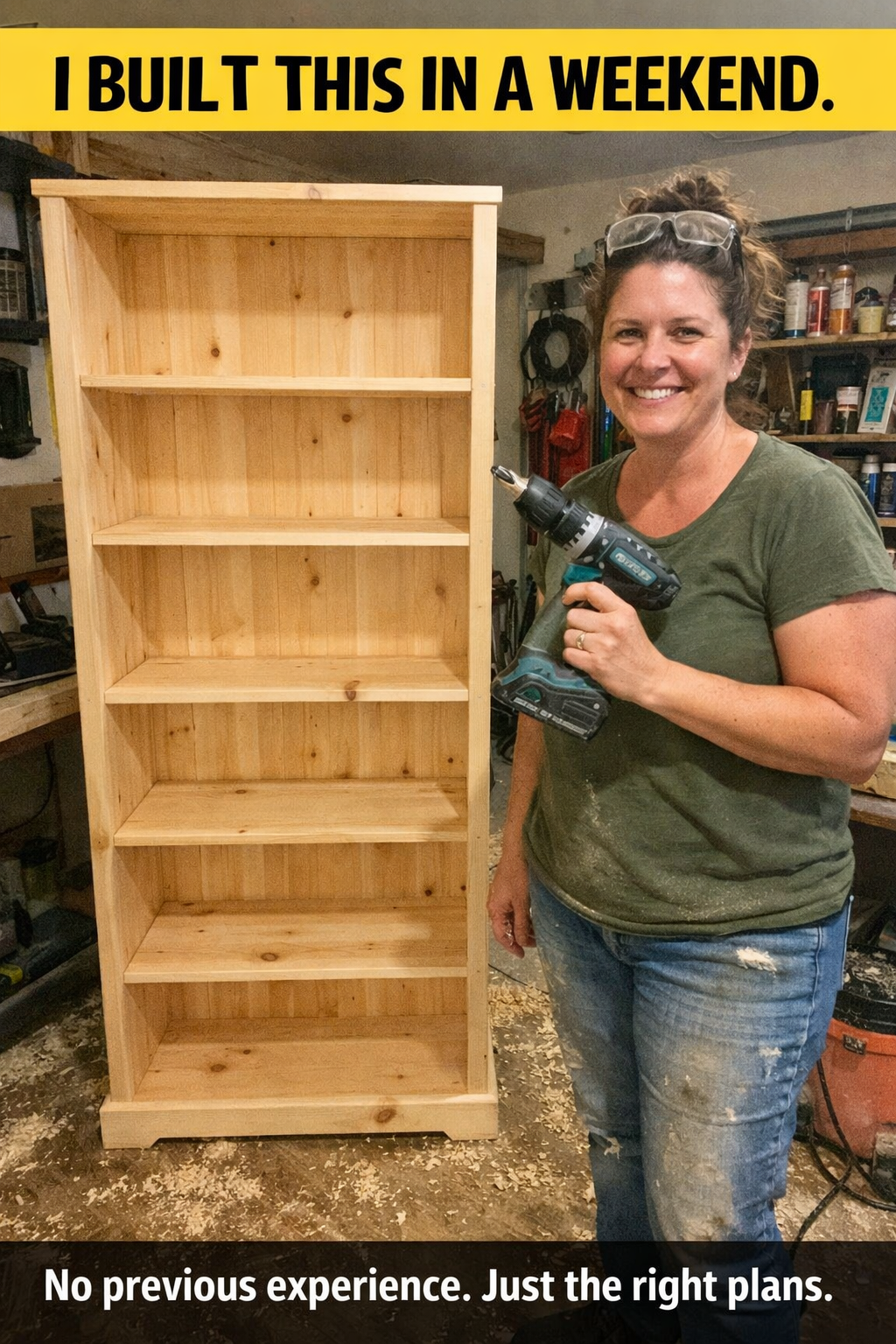 Blueprint Workshop Facebook ad: +900 Woodworking Furniture Plans
