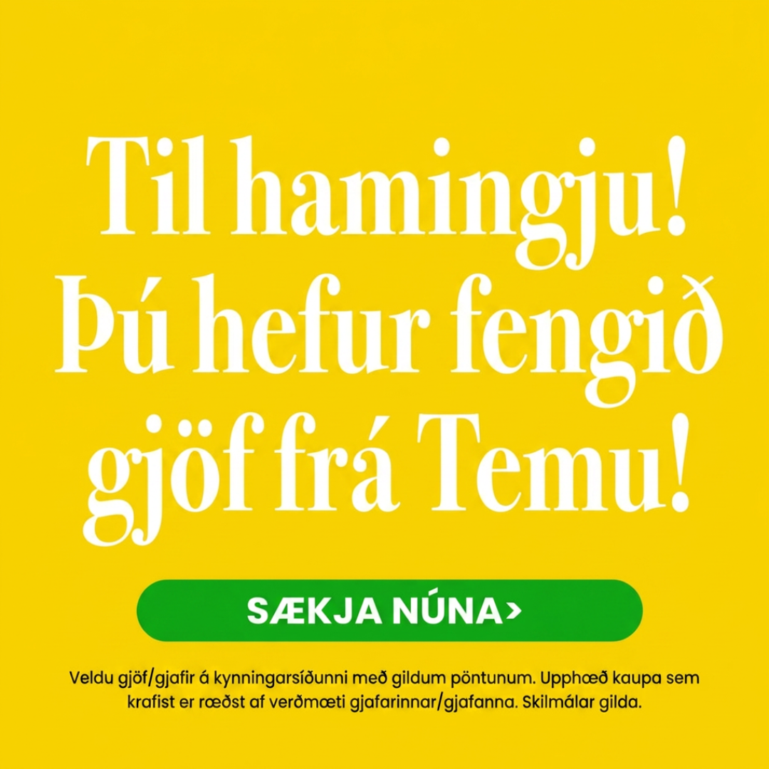 TemuIceland Facebook ad