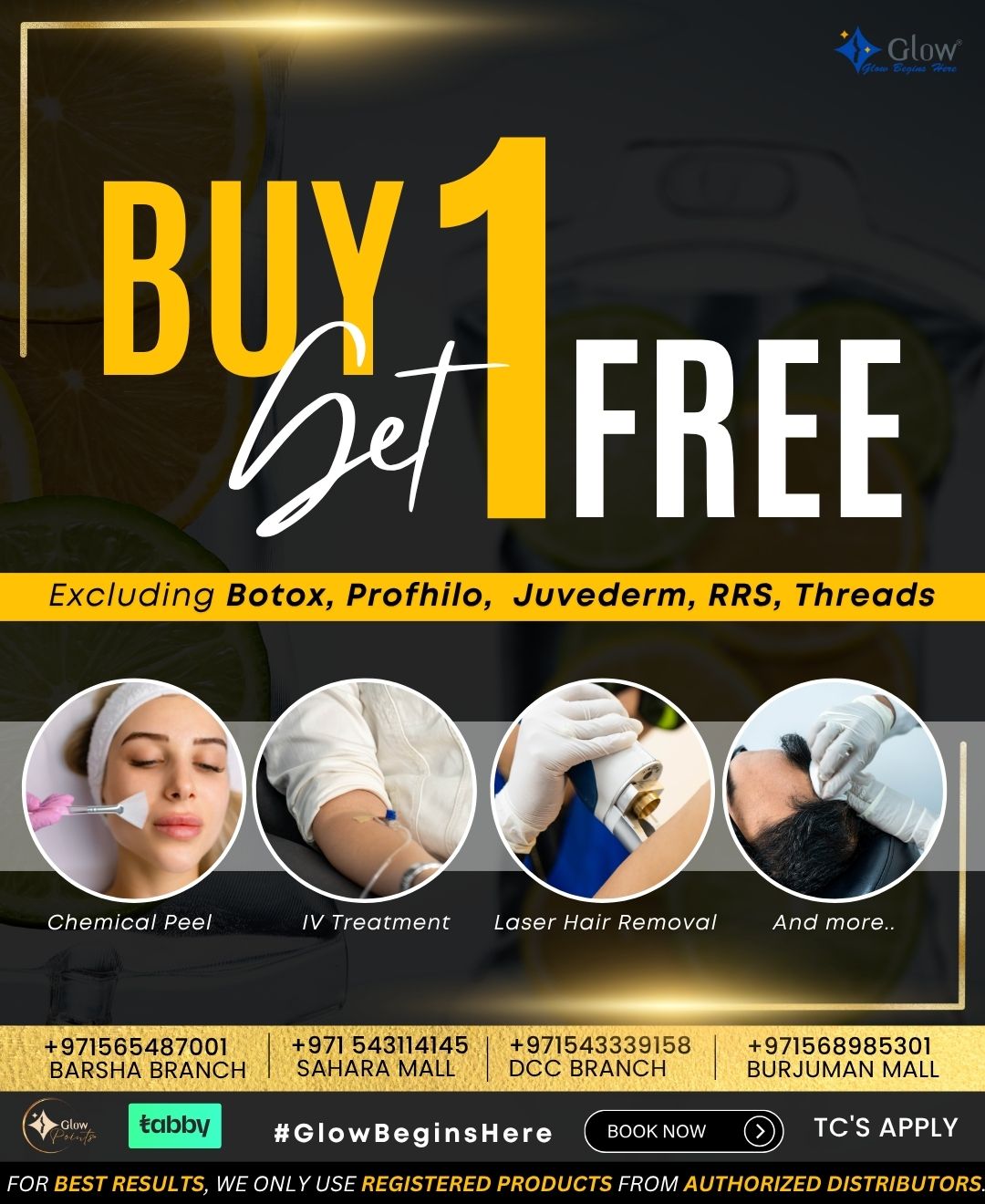Glow Aesthetics Dermatology Clinic Facebook ad
