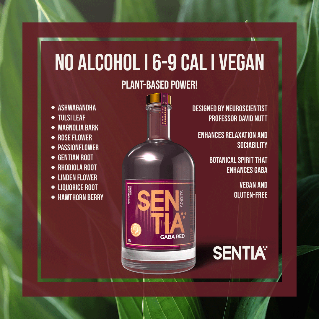 Sentia Spirits Facebook ad: Enjoy Alcohol-Free Drinks Anytime with SENTIA Spirits!