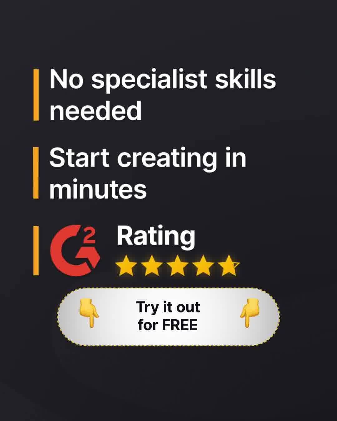 Synthesia Facebook ad: Create FREE video