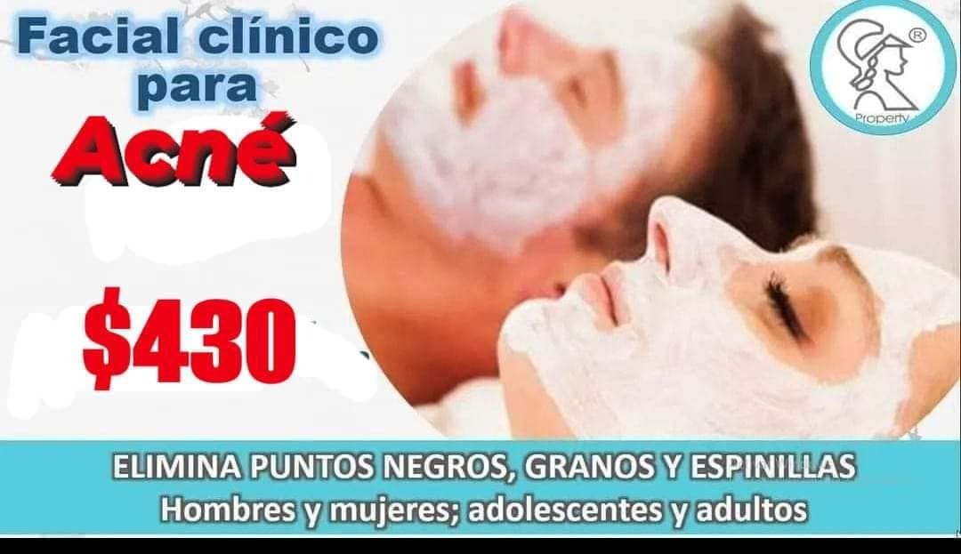 CLINICA DE ACNE Y REJUVENECIMIENTO FACIAL Facebook ad: Piel limpia y sana