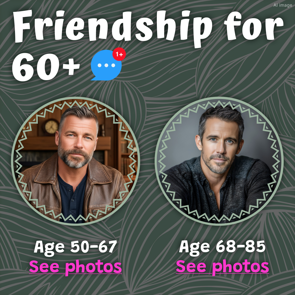Glow Charm Facebook ad: Chats For Women 40+ Start Here