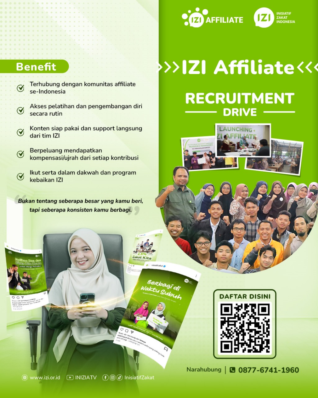 Inisiatif Zakat Indonesia Facebook ad from Nov 17, 2025