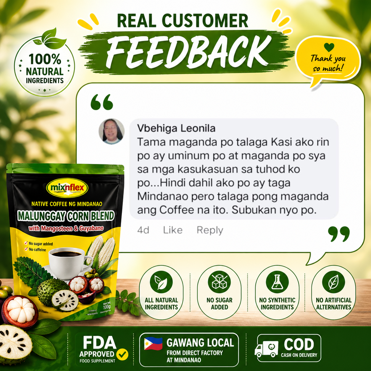 Native Coffee ng Mindanao Facebook ad