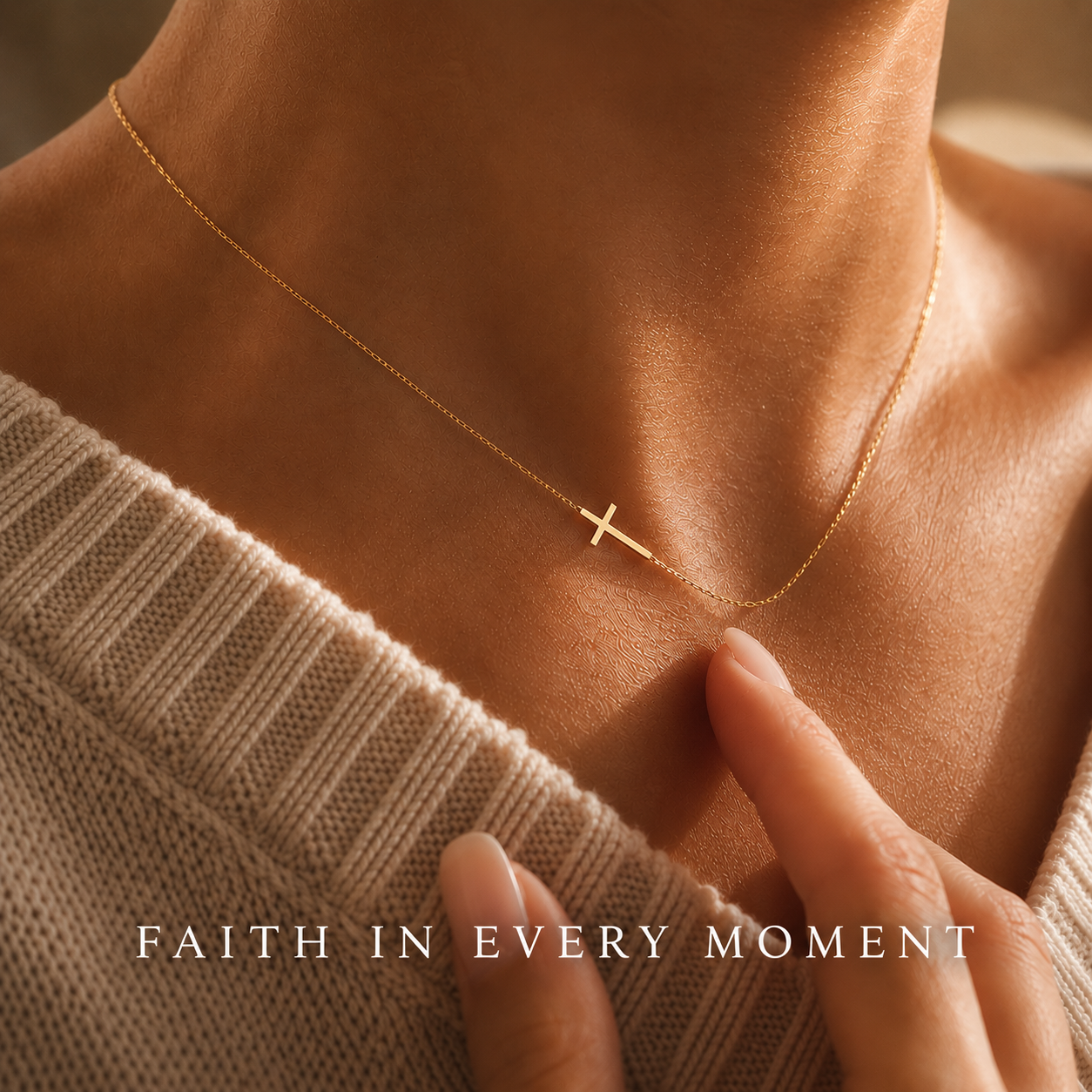 Carlotta Jewels Facebook ad: CZ STONE CROSS