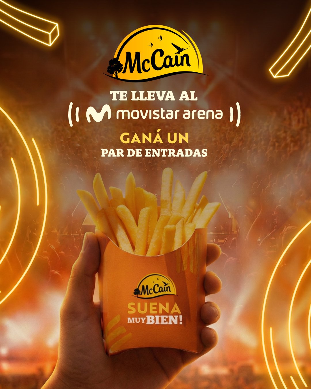 McCain Argentina Facebook ad: ¡Participá y ganá un par de entradas!