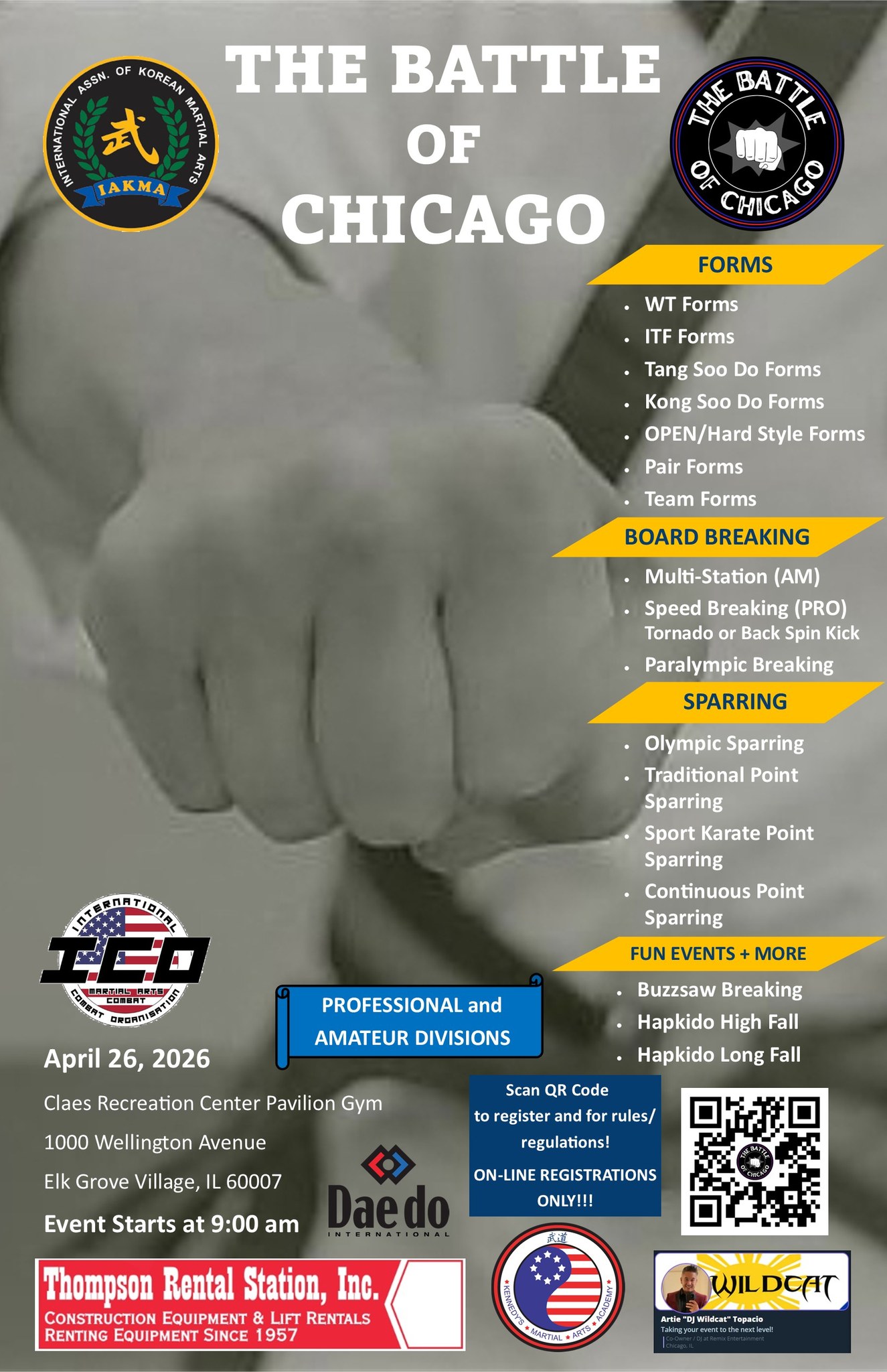 Kennedy's Martial Arts Academy Facebook ad: The Battle of Chicago