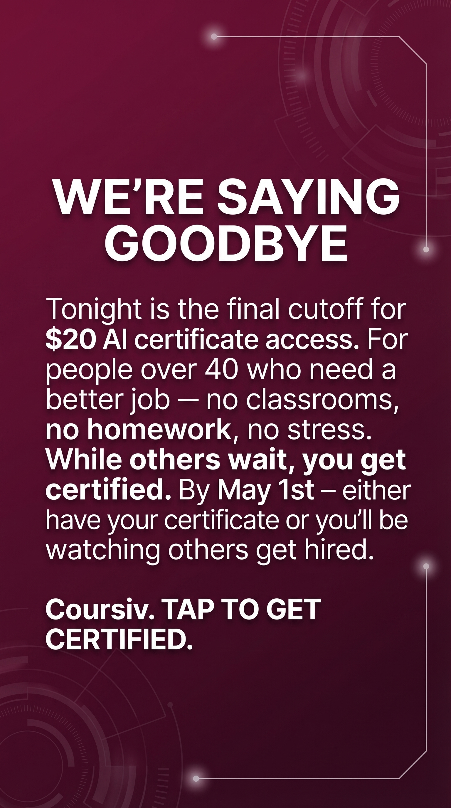 Coursiv Facebook ad