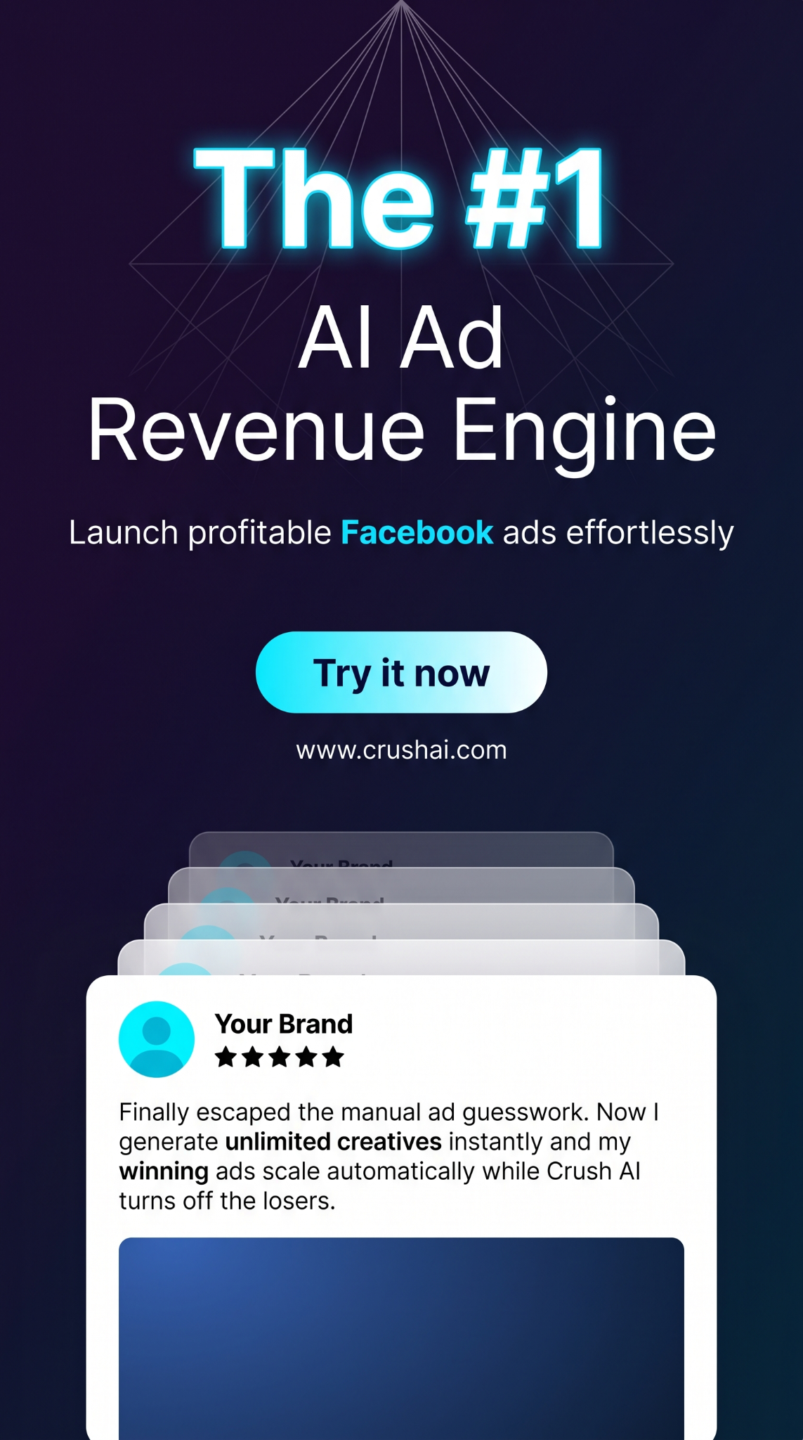 trycrush.ai Facebook ad