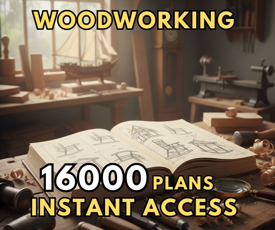 Craftgeniusdiy - DIY Kits & Creative Supplies Facebook ad: Lifetime Woodworking Plans, One‑Time Payment
