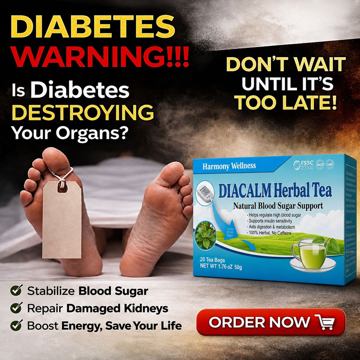 Diacalm for diabetes Facebook ad: Get Diabetes Reversed Effectively