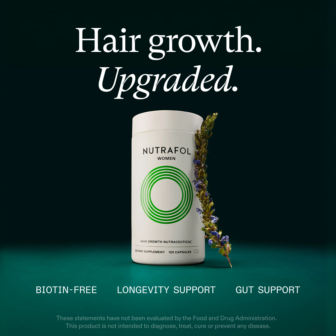Nutrafol Facebook ad: Advanced hair growth support.