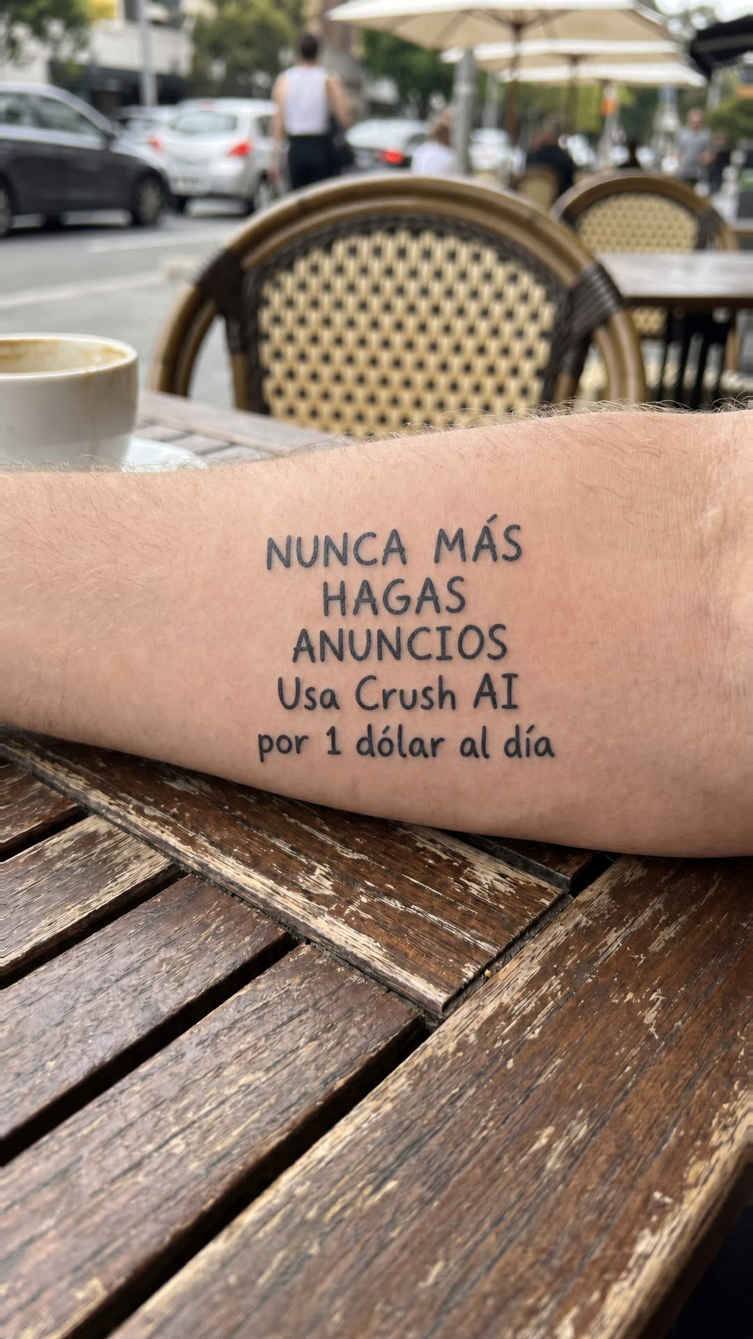 trycrush.ai Facebook ad: Llegó tu media buyer con IA