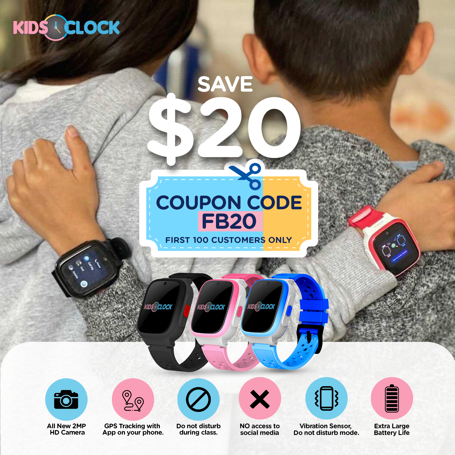 Kidsoclock Smart 4g Watch Facebook ad