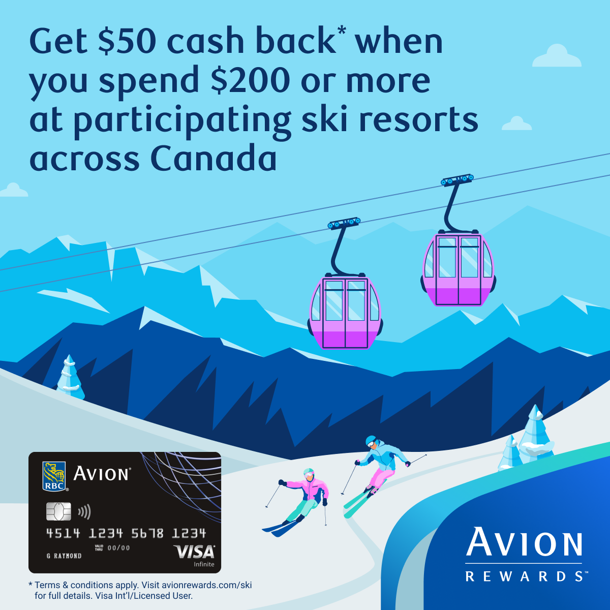 Avion Rewards Facebook ad
