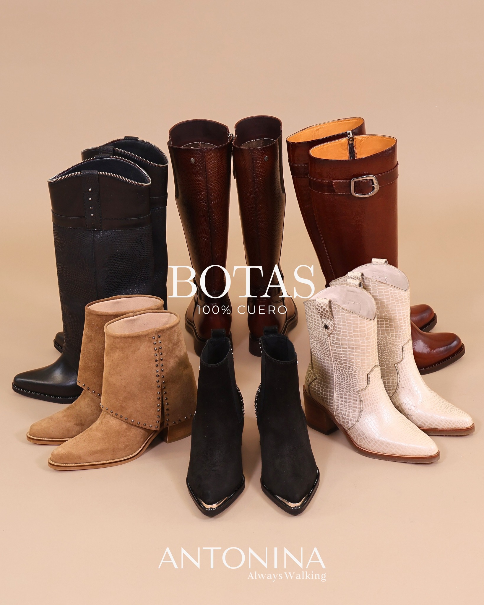 Antonina Shoes Facebook ad: Las botas que buscas existen y las encuentras…