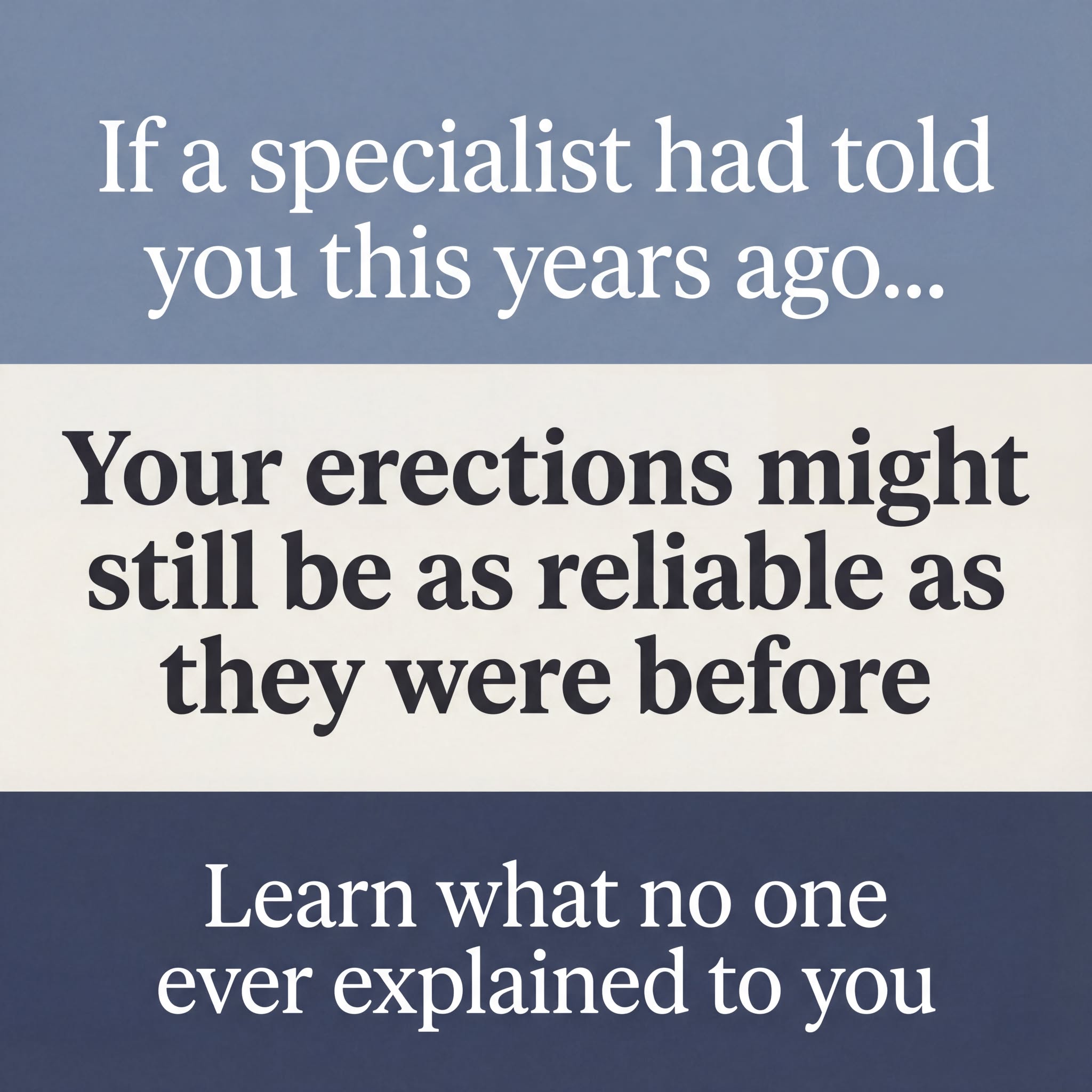 Dr. Michael Hartley Facebook ad: Why Your Erections Keep Fading, Even When The Pills 'Work'