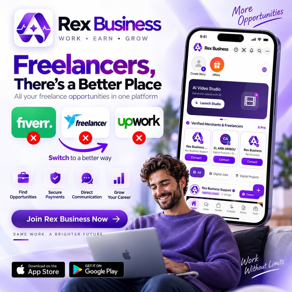 Rex Business Facebook ad: Rex Business | AI Business Marketplace & Secure Escrow…