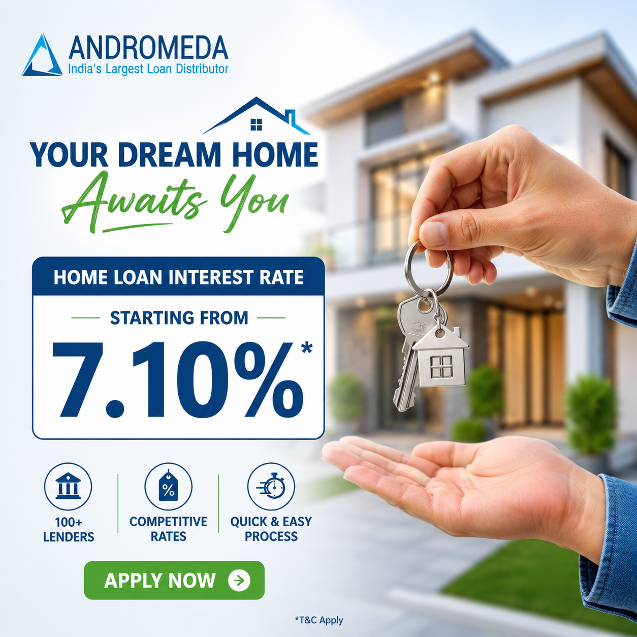 Andromeda Sales & Distribution Facebook ad: Home Loans Starting From 7.10%*