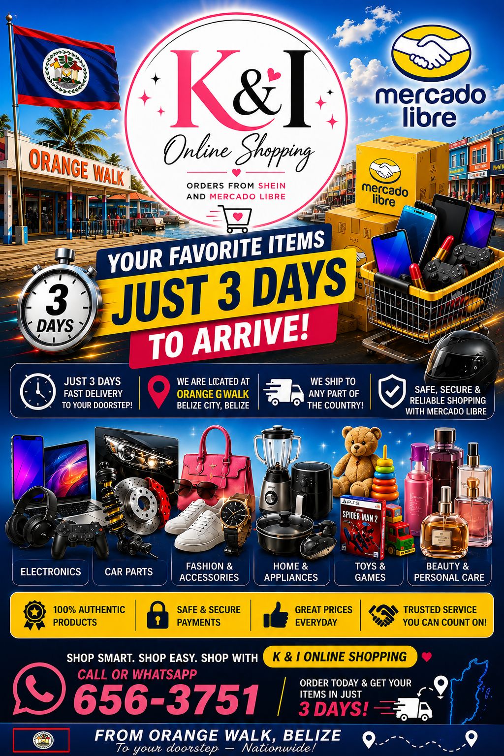 K & I Online Shopping Facebook ad: SHOP ONLINE WITH K & I ONLINE SHOPPING!