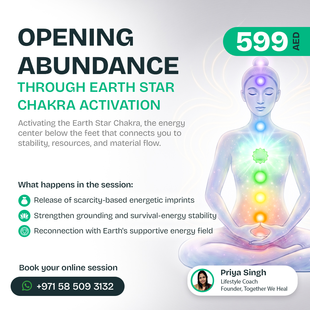 Healing With Priya Facebook ad: Heal Your Mind, Body & Energy, One Journey
