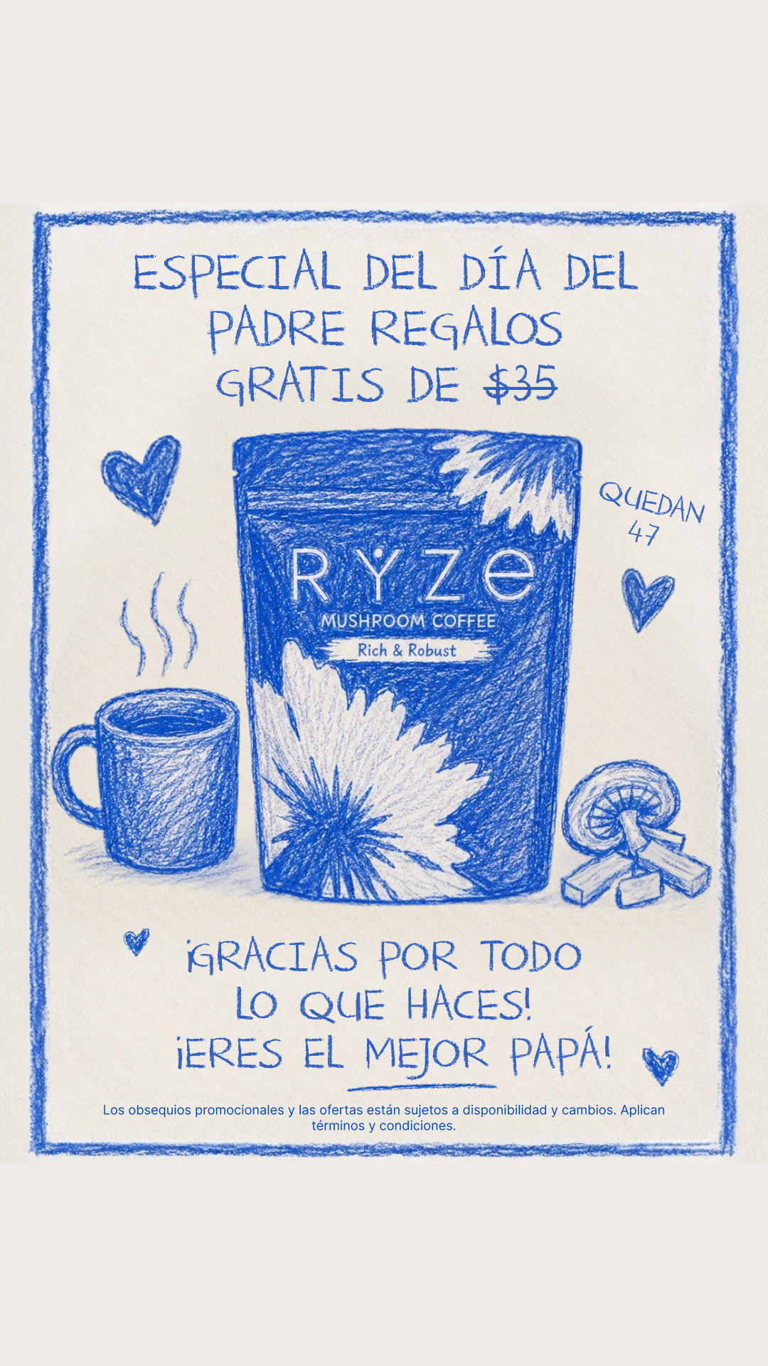 RYZE Superfoods Facebook ad