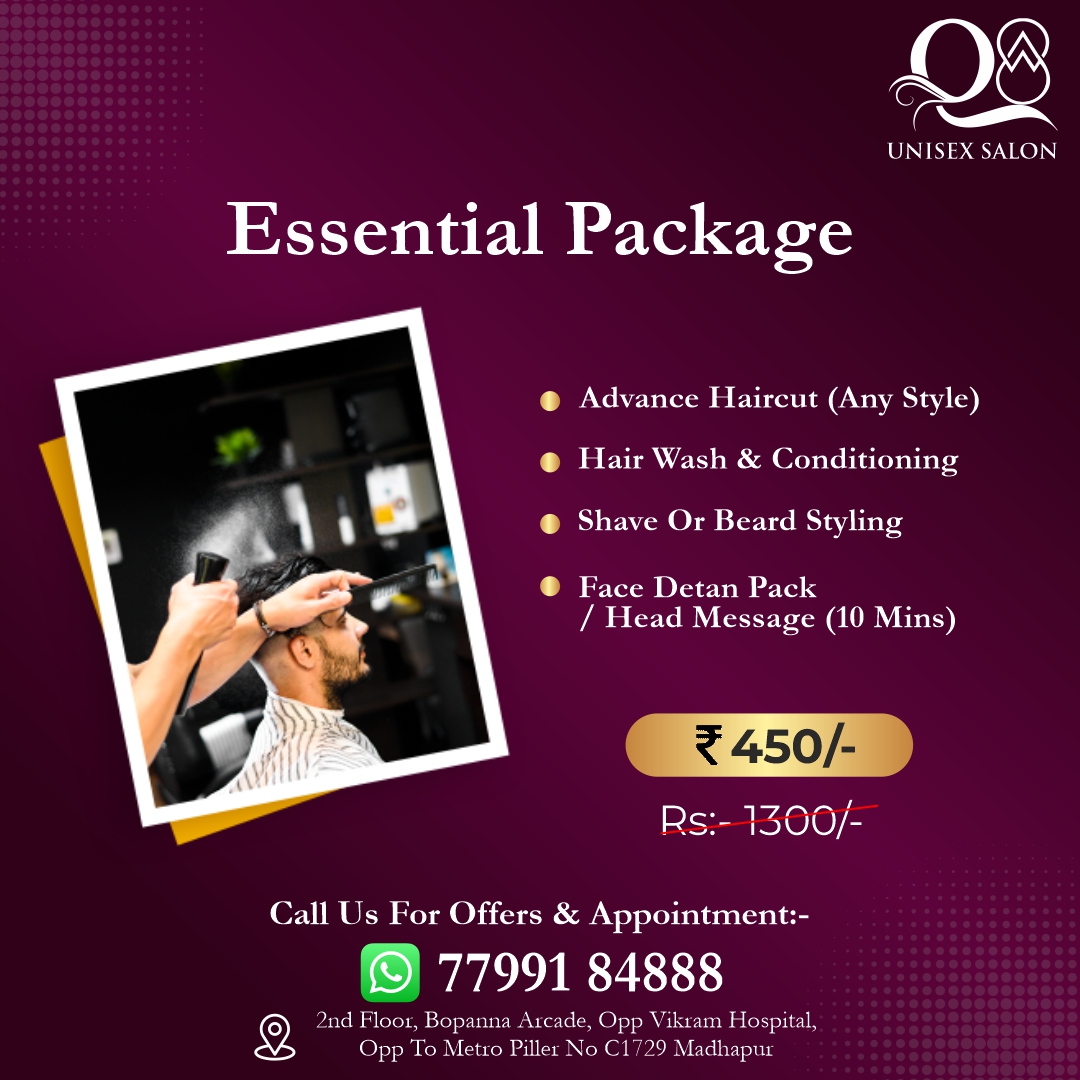 QeightSalon Madhapur Facebook ad