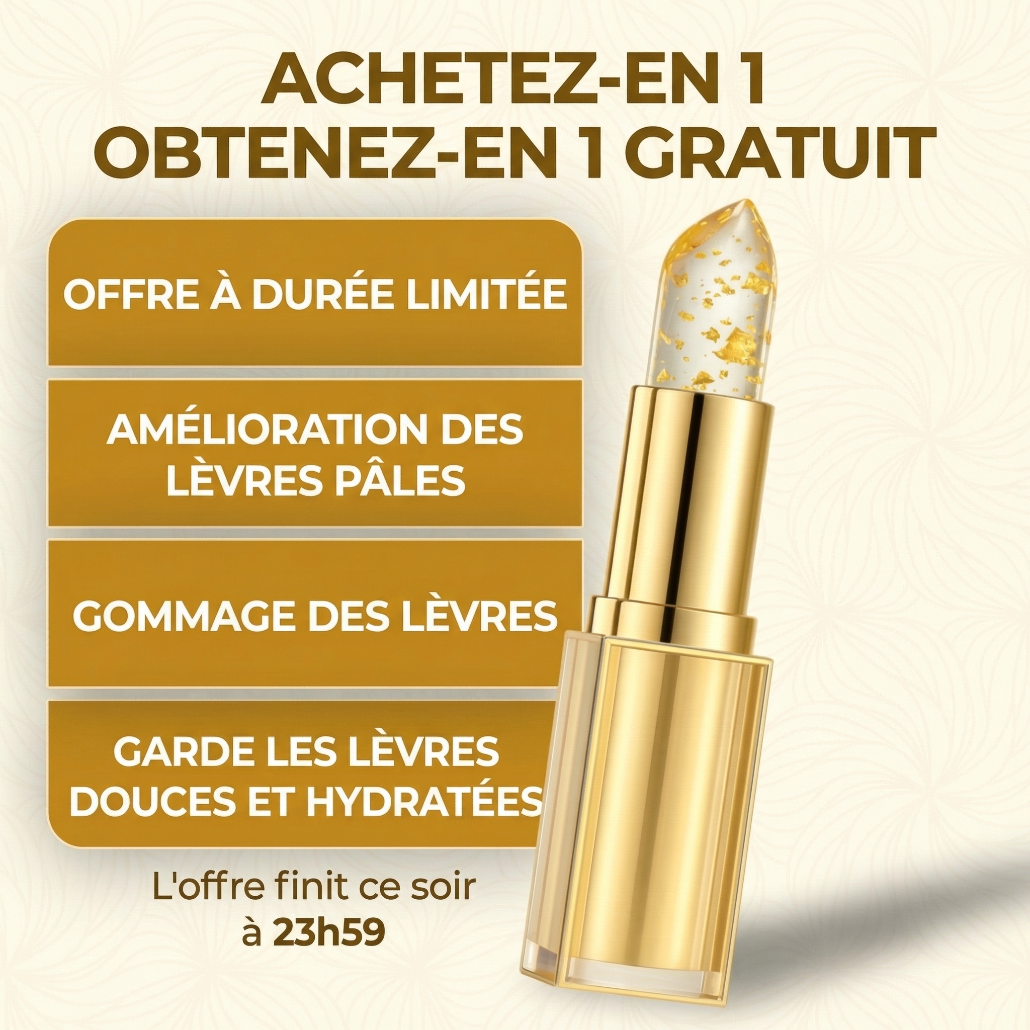 Aenoya Facebook ad: 1 ACHETEZ = 1 OFFERT