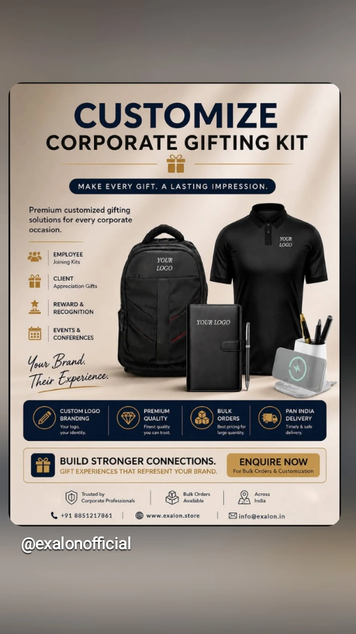 Exalonofficial Facebook ad: Impress Clients With Custom Gift Boxes