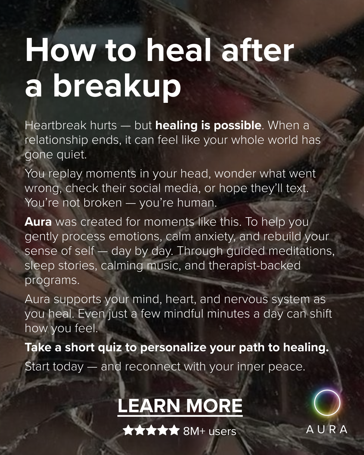 Aura: Find peace every day Facebook ad