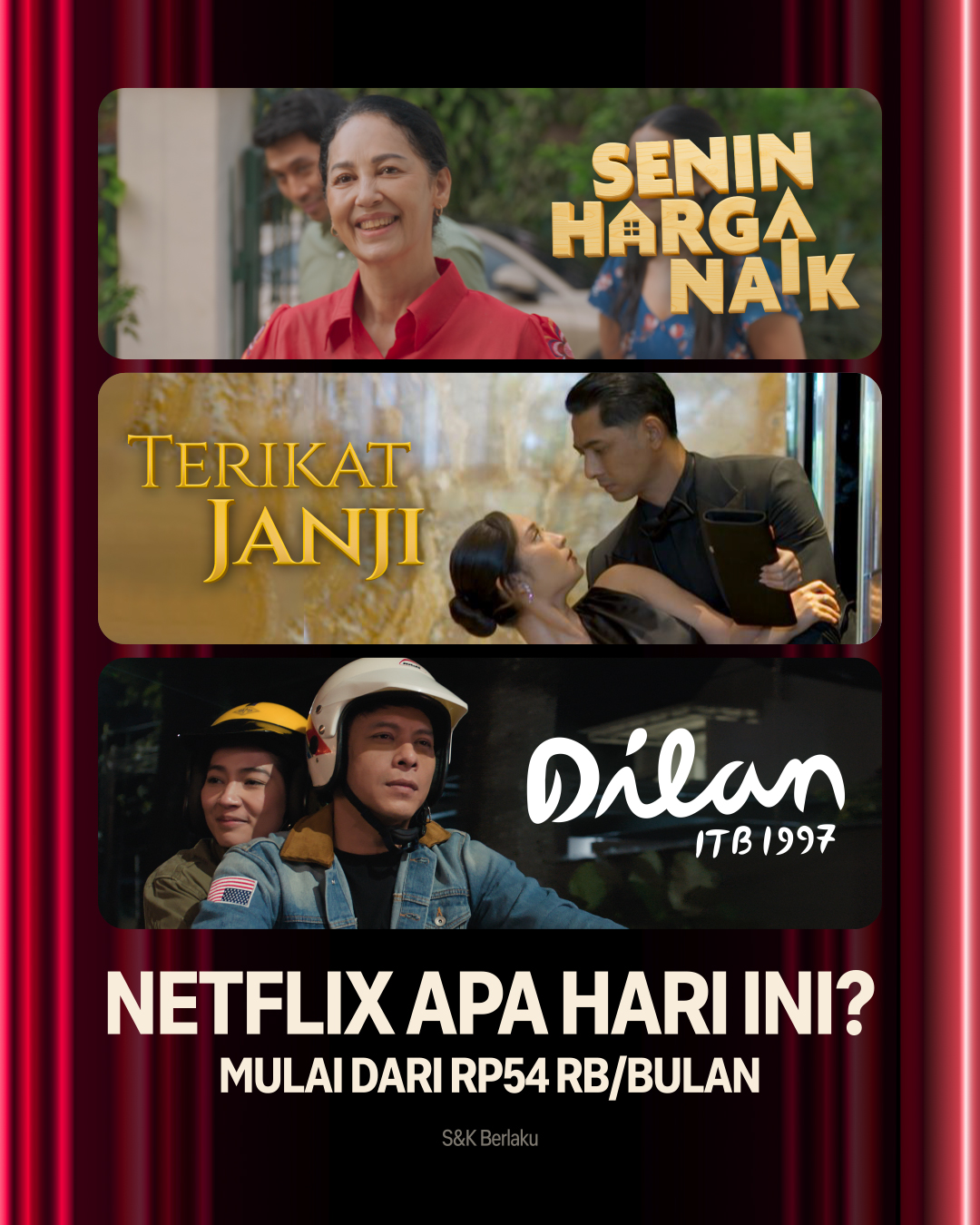 Netflix Facebook ad: Mulai streaming sekarang