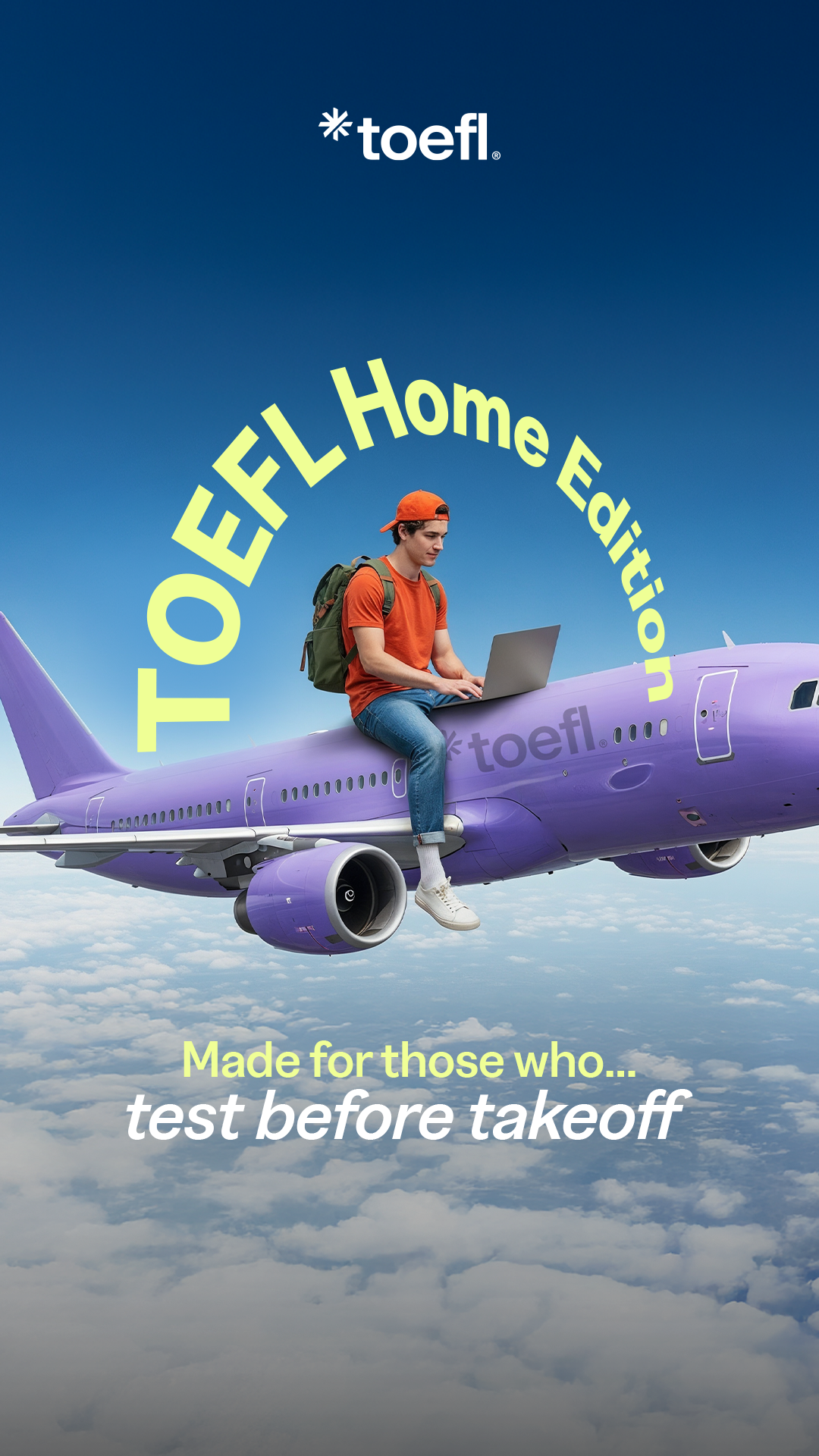 TOEFL Facebook ad: Same TOEFL, better experience-take it at home with…