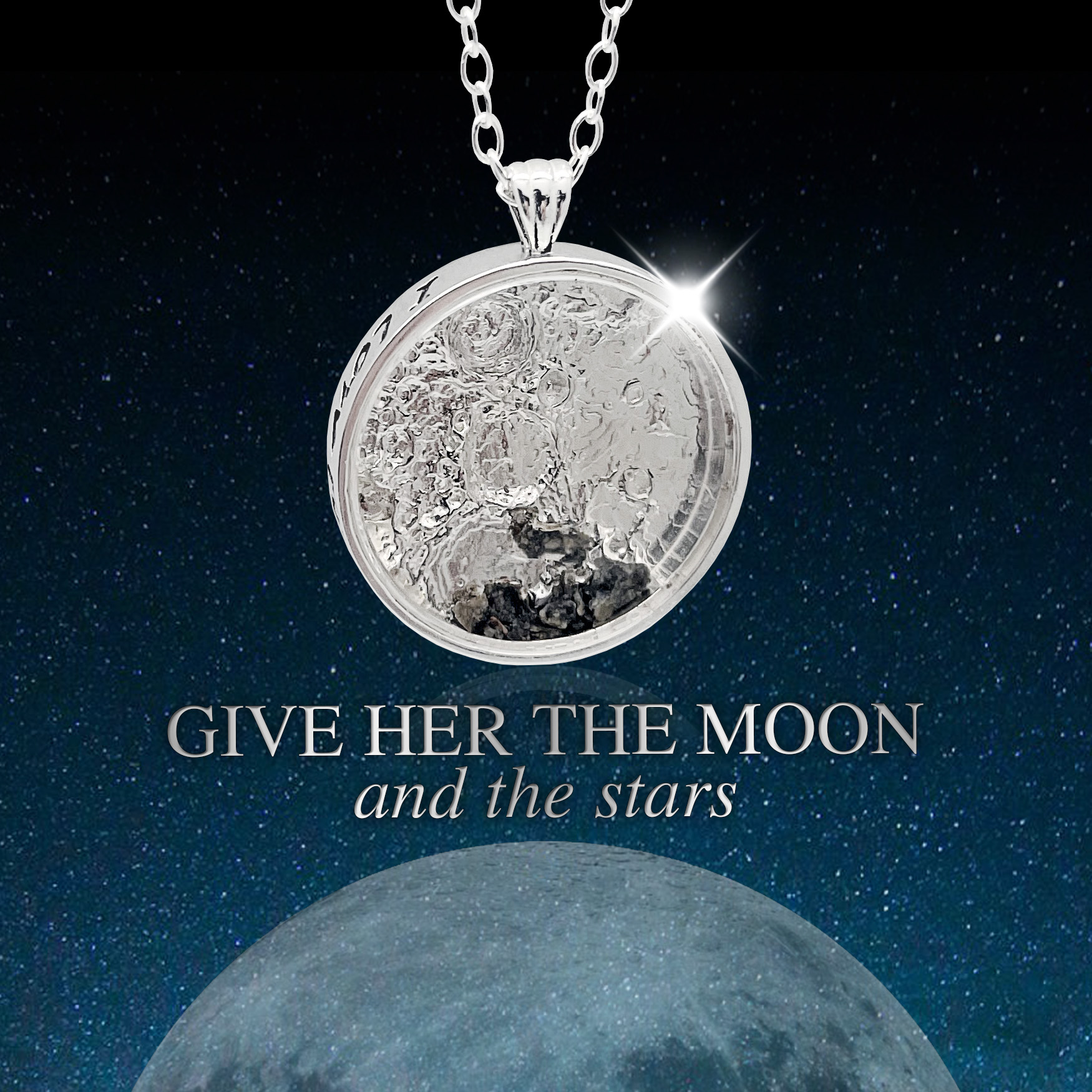 The Space Collective Facebook ad: Meteorite Necklaces & Pendants