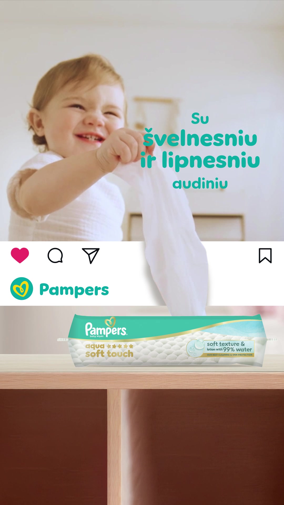 Pampers Baltics Facebook ad from Jul 30, 2026