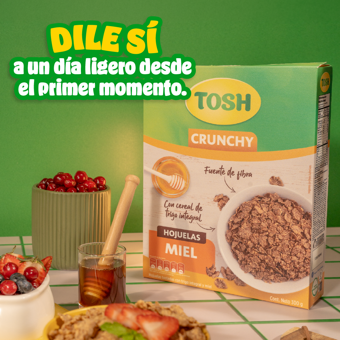 Tosh Facebook ad: Empezá tu día con algo delicioso y práctico…