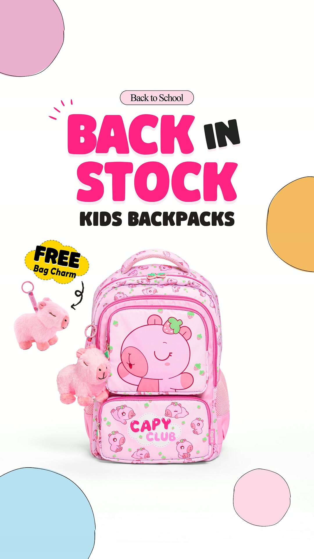 CAPY ERA Facebook ad: FREE Bag Charm