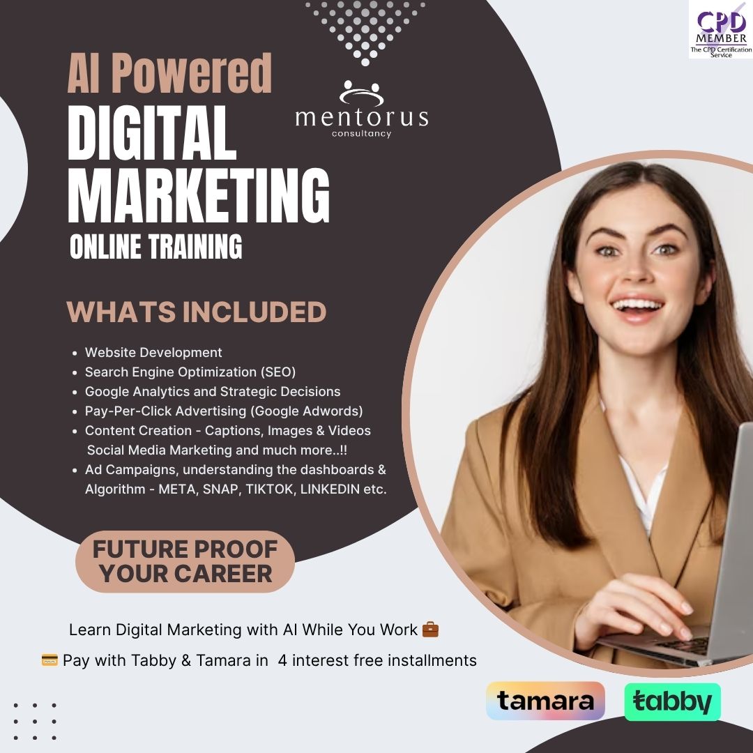 Mentorus Consultancy Facebook ad: Become a Certified Digital Marketer