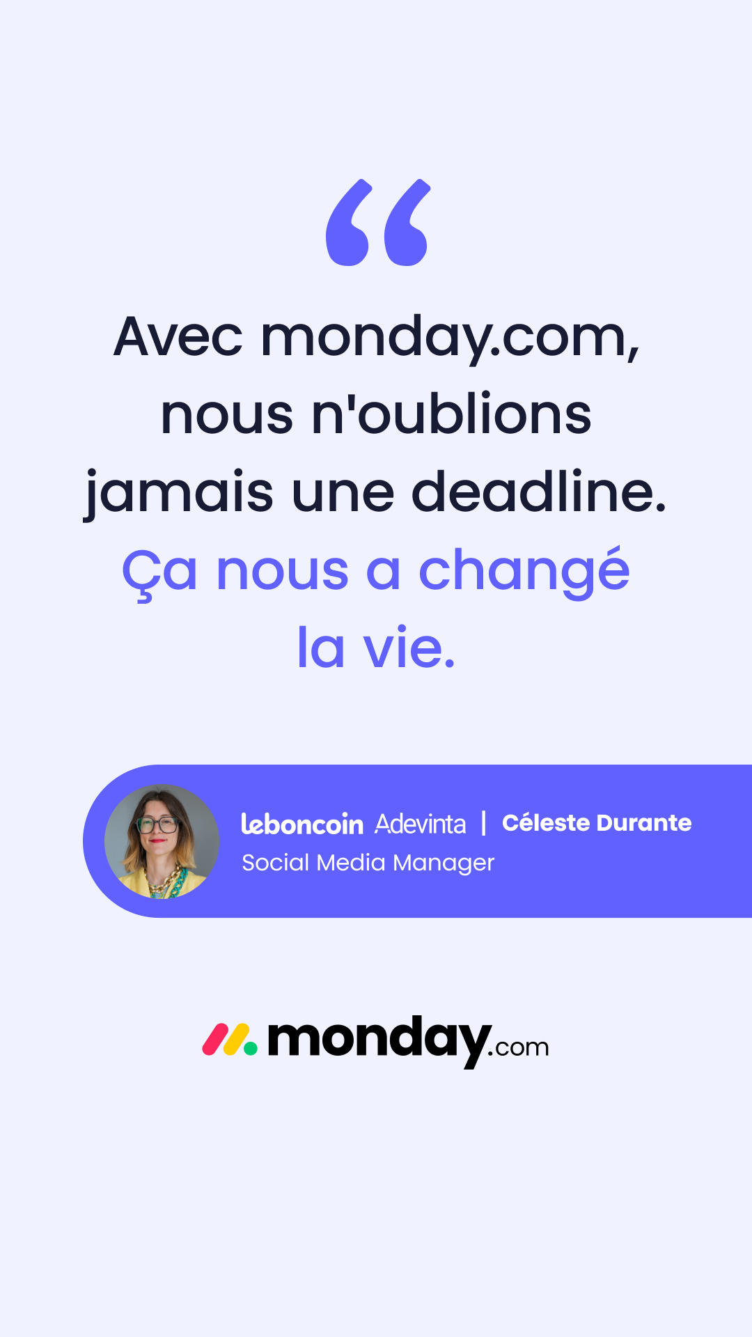 monday.com Facebook ad