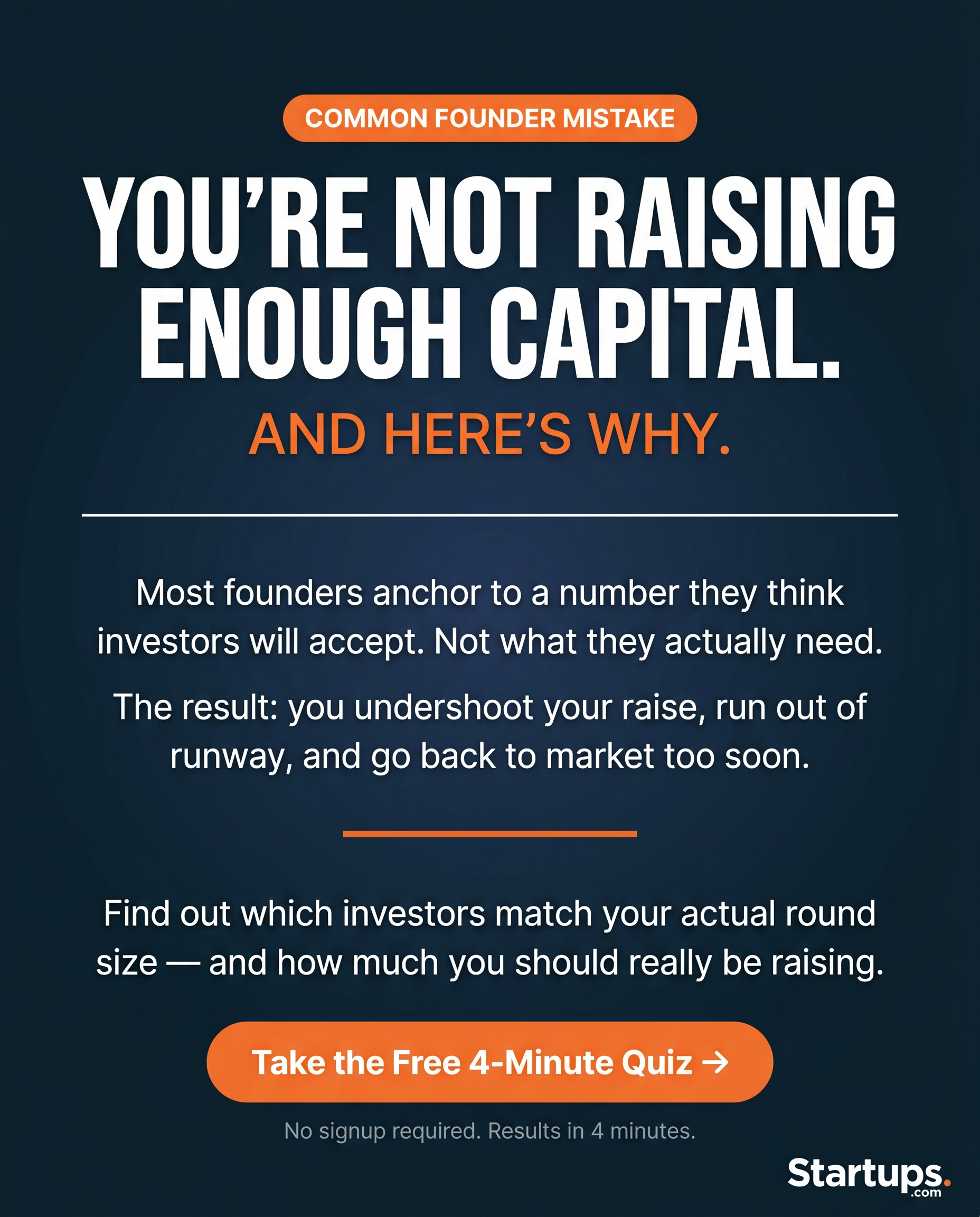 Startups.com Facebook ad