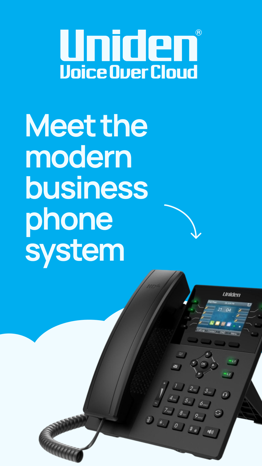 Uniden Voice Over Cloud Facebook ad